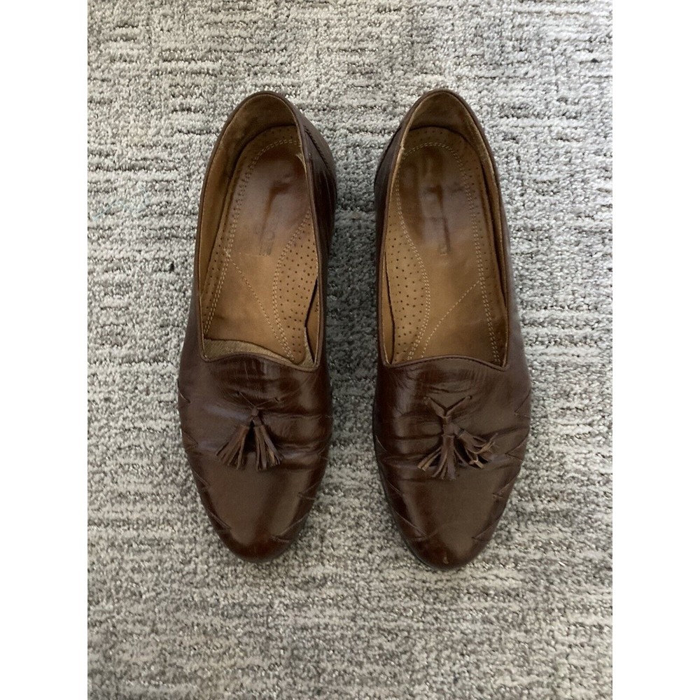 Adolfo Loafers Slip On Dress Shoes for Men  Brown Size 11 MSB 75 104 Made Italy